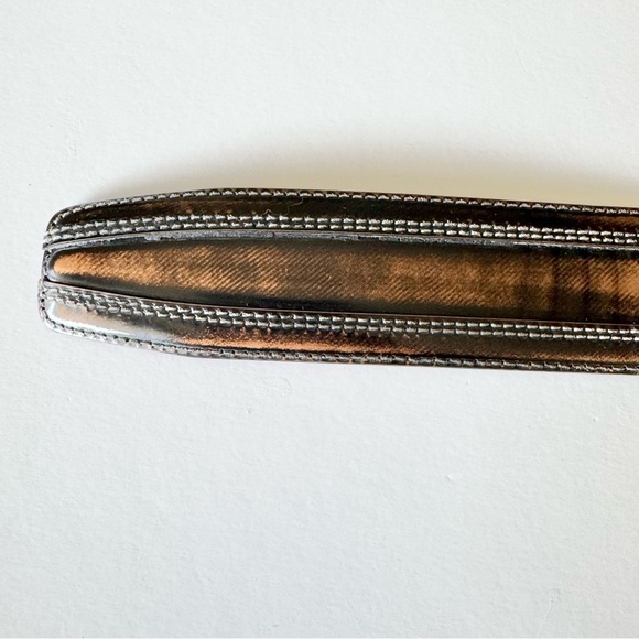 New Mezlan Men's Brown Leather Belt Made in Spain Size 36 - Picture 8 of 10